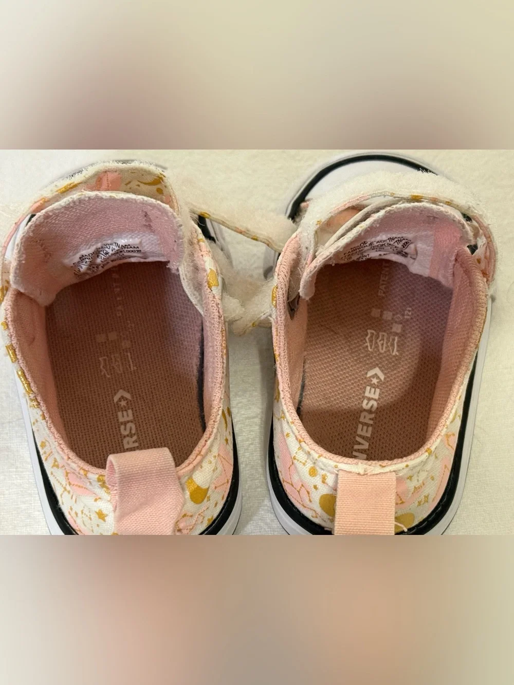 Converse Baby Girl’s 3 Chuck Taylor All-Star Constellations Celestial Sneakers
